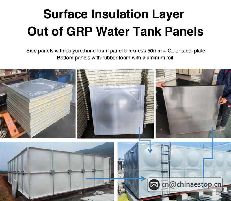Surface Insulation Layer Out of GRP Water Tank Panels