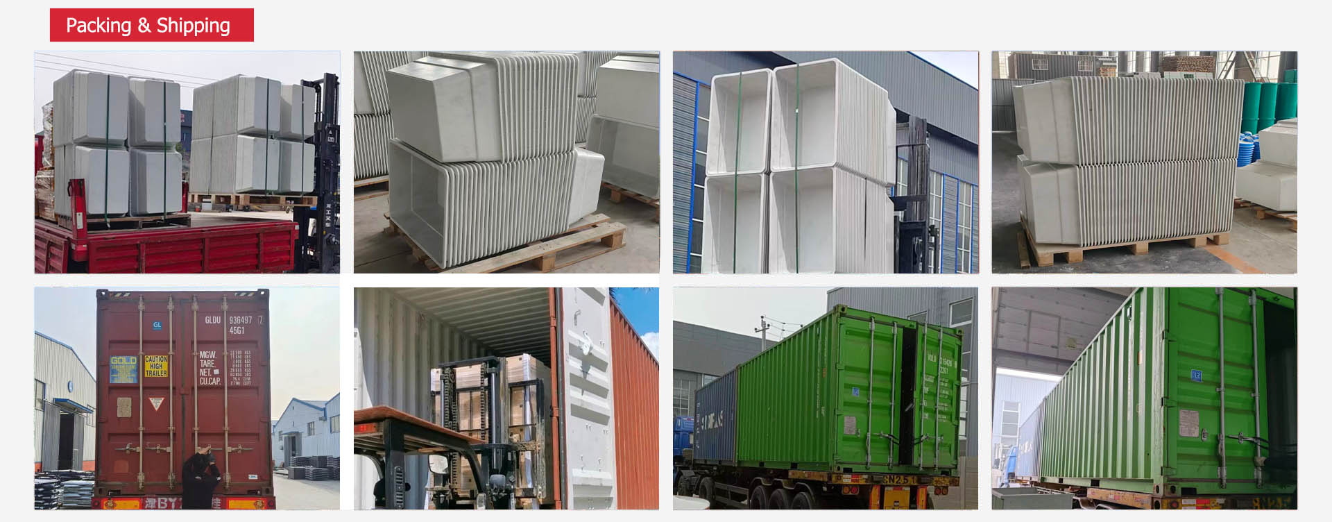 Packing and Shipping Fiberglass Planter