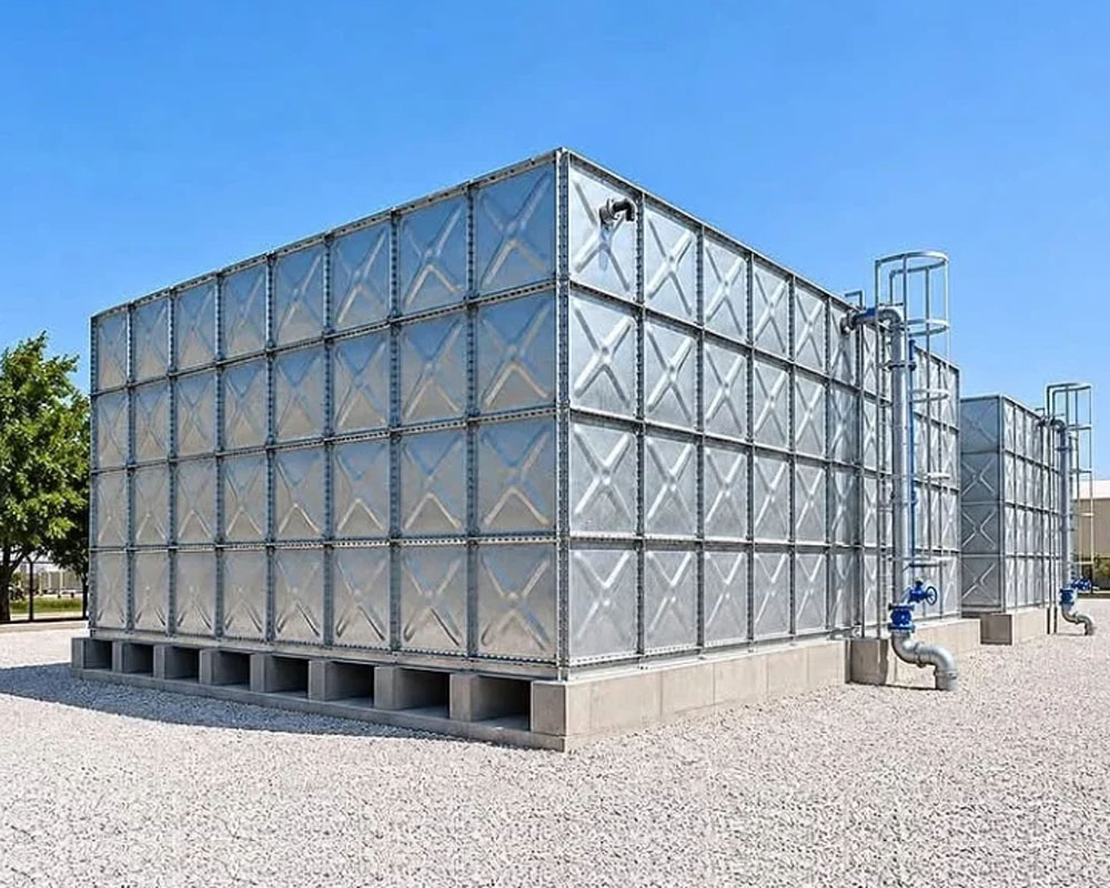 Pressed Steel Fire Fighting Water Tanks